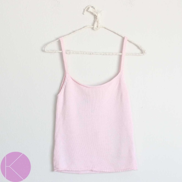 Brandy Melville Tops - NWT Brandy Melville Pink Knit Tank Top